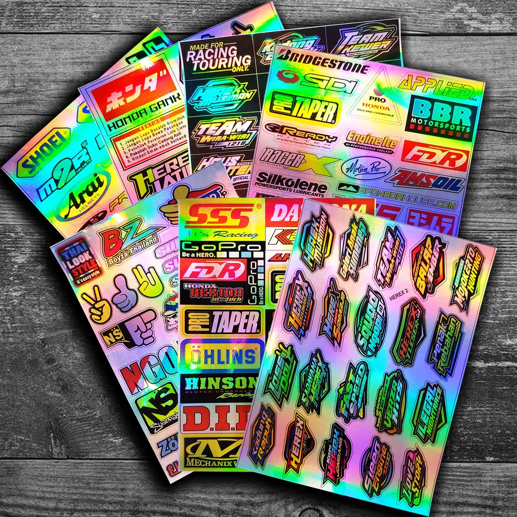 STIKER SEPAKET BEST SELLER STICKER RACING HEREX  DLL