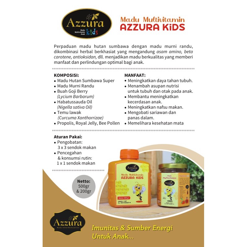 

Madu azzura kids anak
