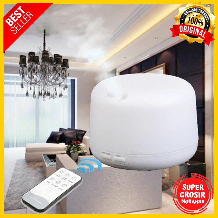 Humidifier Diffuser Elektrik + 7 LED + Remote Control 300ml