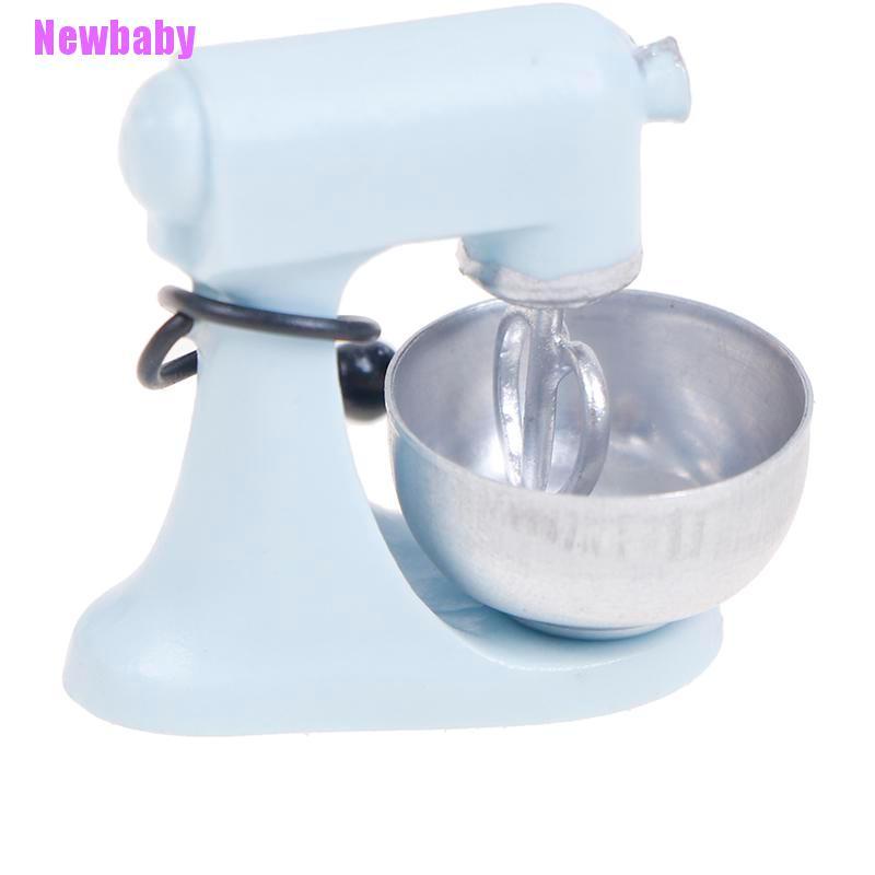 (Newbaby) Mainan Miniatur Mixer Modern Skala 1: 12 Untuk Aksesoris Dapur Rumah Boneka