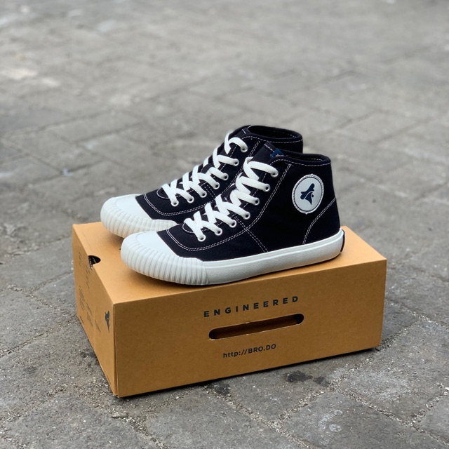 Brodo Vulcan High Black White WS Original Made in Indonesia