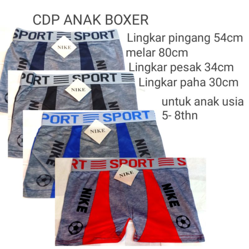 Celana Dalam Boxer Anak cowok kombinasi/cewek karakter Segi empat