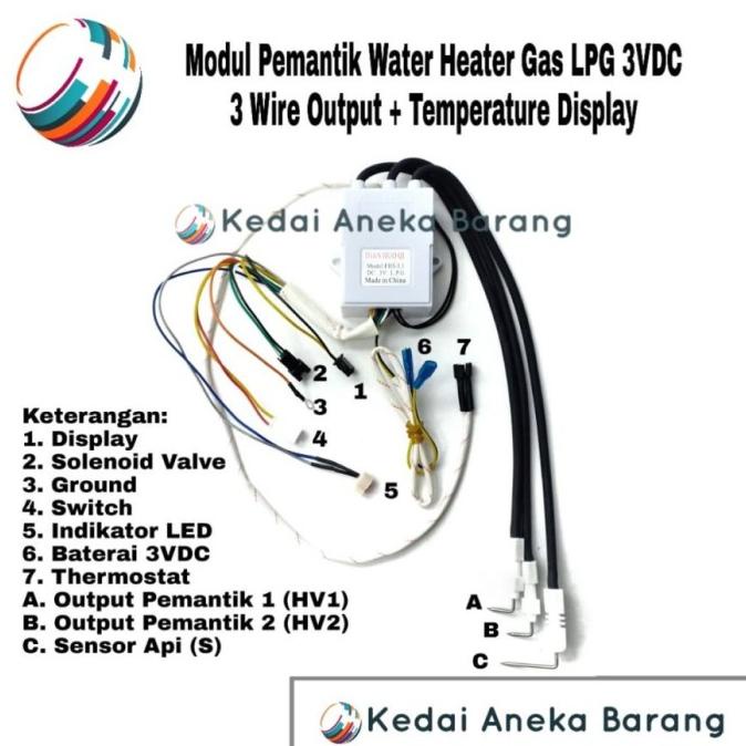 Lpg Module Heater Fhs L1 Pemantik Igniter 3V Modul Fhs-L1 Ignition 3Vd