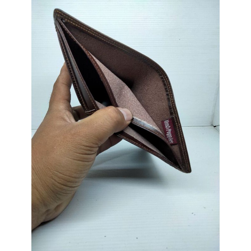 DOMPET PRIA FULL KULIT SAPI ASLI 3/4 EMBOS HUSH PUPPIES (FULL KULIT LUAR DAN DALAM ) KODE A1