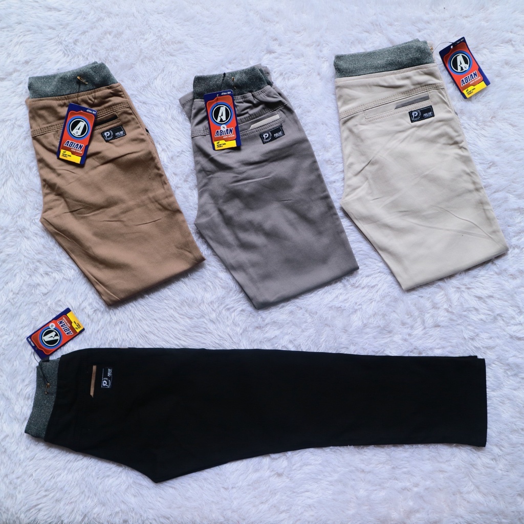 Celana Chino Anak Panjang Bahan Twill Streetch ABIAN