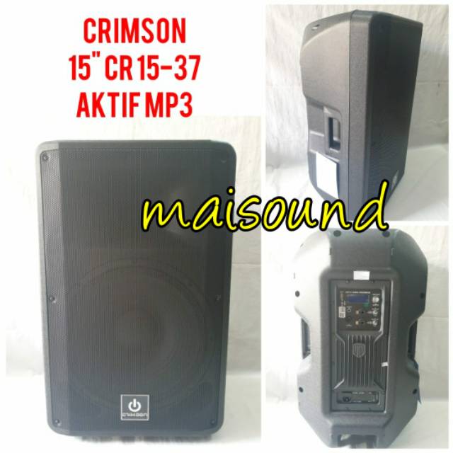 SPEAKER AKTIF CRIMSON 15 INCH CR15 37 SEPASANG ORIGINAL CR1537 CR 15