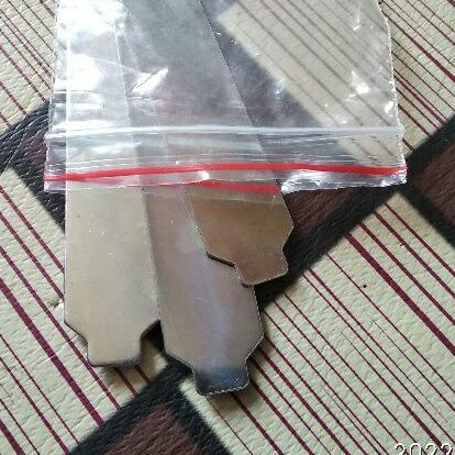 1PAK / 3 PICS PLAT RAPID STAINLESS - SPAREPART HEKTER TEMBAK & MESIN RAPID TEMBAK R23