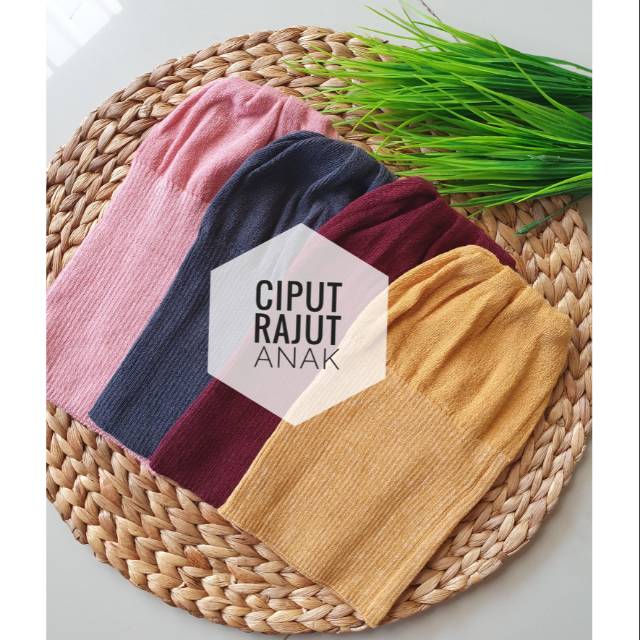 Ciput rajut anak/ciput anak/ciput rajut/inner rajut/ciput knit/dalaman jilbab/ciput jilbab
