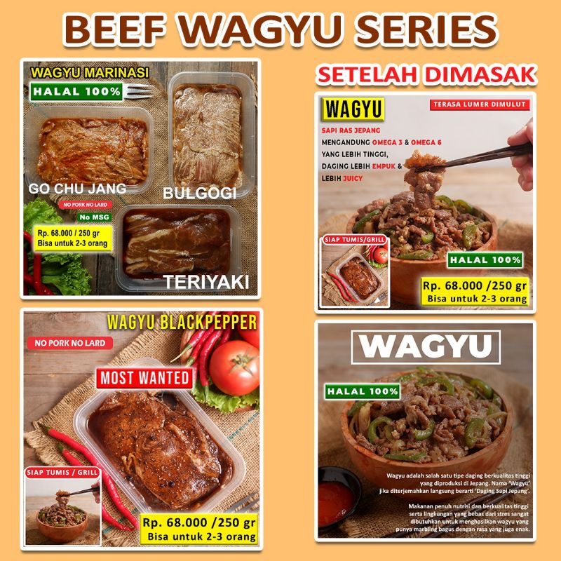 

BEEF WAGYU ( US BEEF)