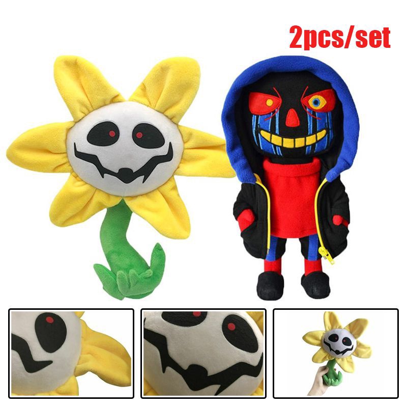 25cm/30cm Stuffed Toys Deltarune Undertale Zombies Boss Flower Plush Figure Toy Soft Doll Cartoon Pillows