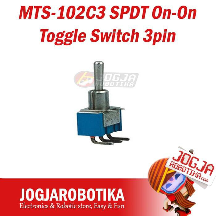 MTS-102C3 SPDT On-On Toggle Switch 3pin