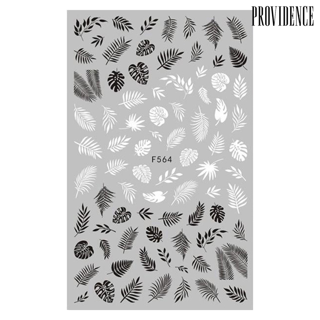 Providence Nail Sticker Self-Adhesive Long-lasting Multi-functional Abstract Lady Face Avocado Color 3D Nail Sticker for Girl