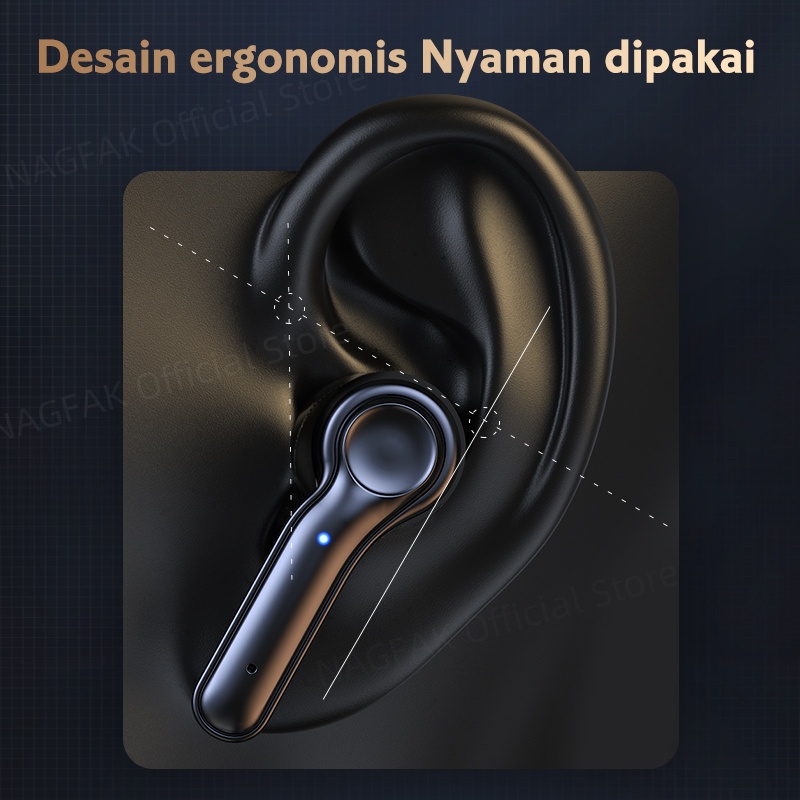 M29Pro Bluetooth Headset Noise Cancelling Panggilan HD, Headset Gaming Olahraga, Mikrofon Tahan Air Stereo 9D