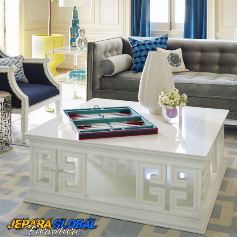 Meja Tamu duco cube hongkong ( meja tamu ukir,coffe table duco,meja tamu minimalis )