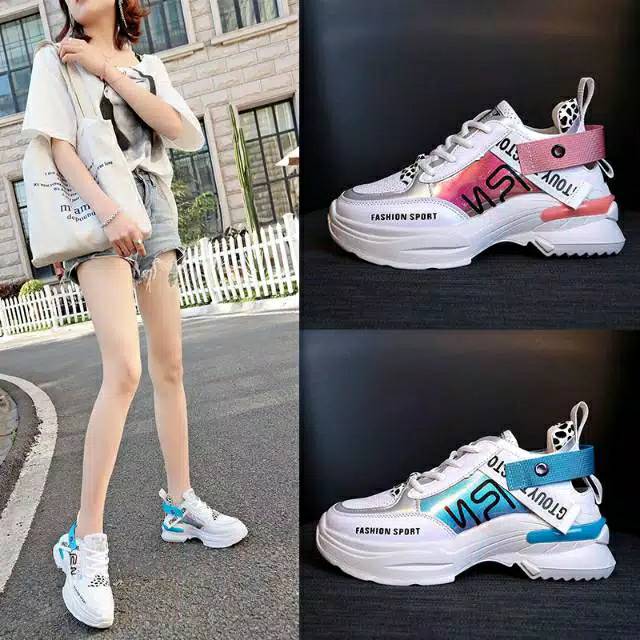 Sepatu wanita sneakers, sepatu fashion import wanita korean style 501