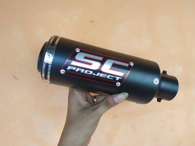 KNALPOT RACING SC PROJECT VIXION NEW/R15 V3/BISON/VERZA/SONIC/SATRIA FU/GSX 150R/CB 150R/CBR 150 DLL-6