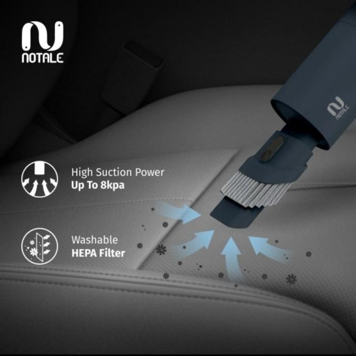 NOTALE Portable Car Vacuum Cleaner 8000Pa Cordless Wireless