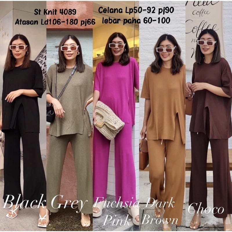 Setelan rajut import 4089 / St knit import