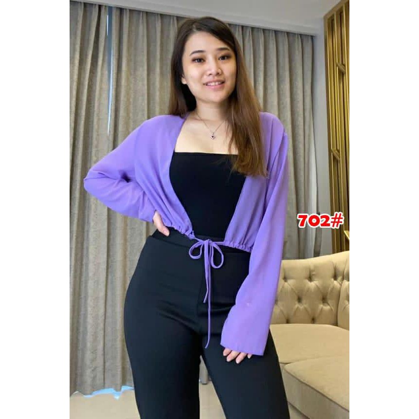 [VM] - 702#kardigan siffon// fashion wanita// style fashion