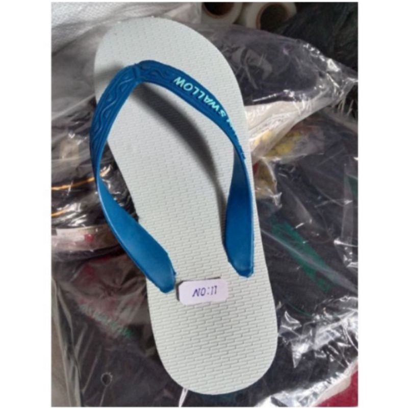 sandal jepit sunswalow / swalow hitam polos no : 9 / 9,5 / 10 / 10,5 / 11 / 12