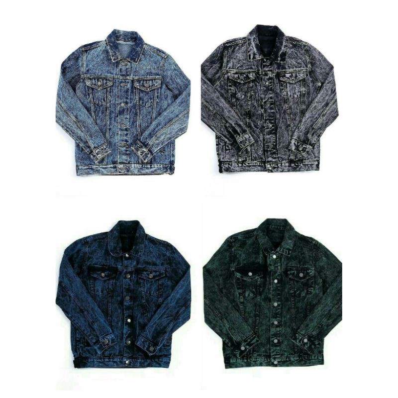 JAKET JEANS PRIA DEWASA SIZE L XL XXL XXXL
