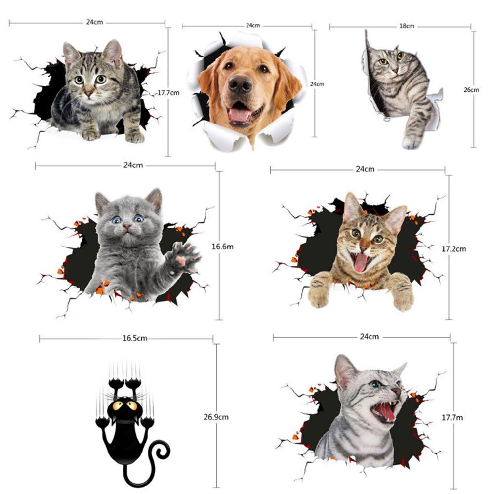 Suyo Stiker Dinding Bahan PVC Gambar Binatang Untuk Dekorasi Kamar Anak