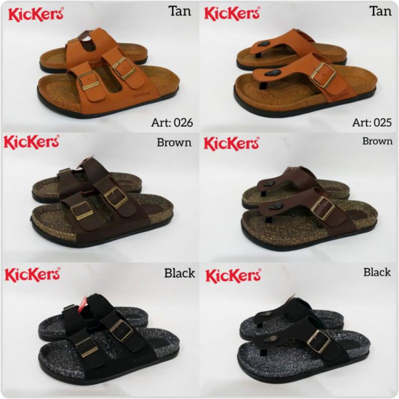Sandal Kulit Kickers-Sandal Pria Kickers