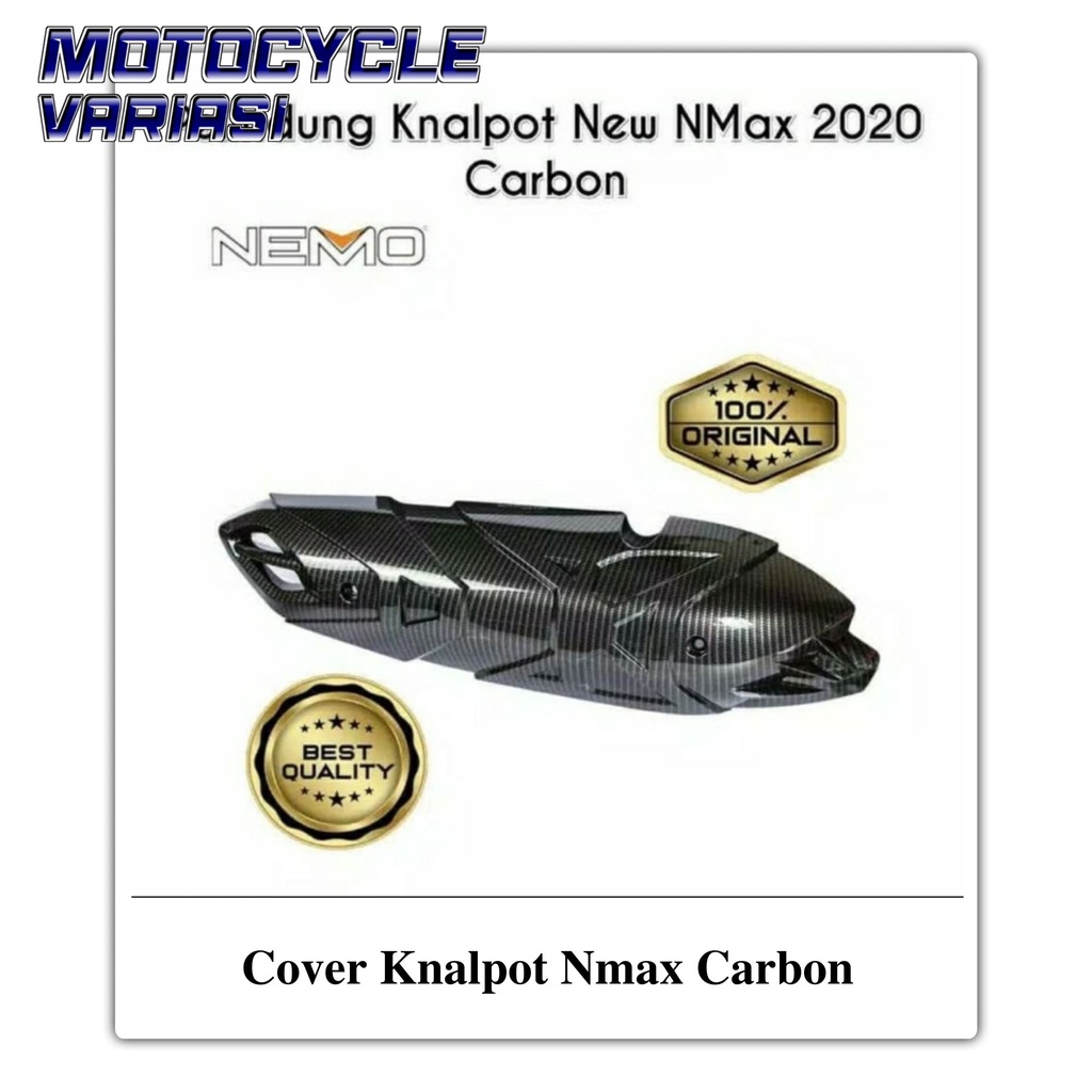 Cover knalpot new nmax carbon nemo