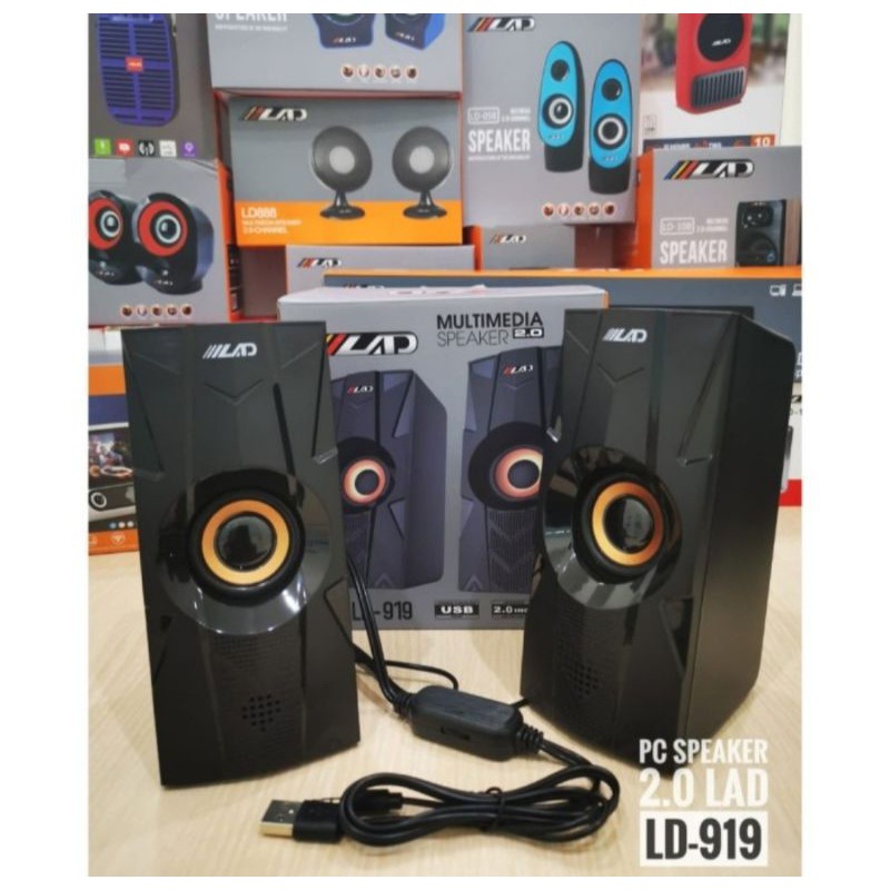 Speaker Aktif Laptop Komputer HP LAD LD-919 Super Bass Cocok Untuk Semua Merek /Speaker Multimedia