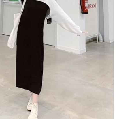 ✹ DRESS INNER SPAN / DALEMAN SPAN PANJANG BAHAN CREPEE ✭