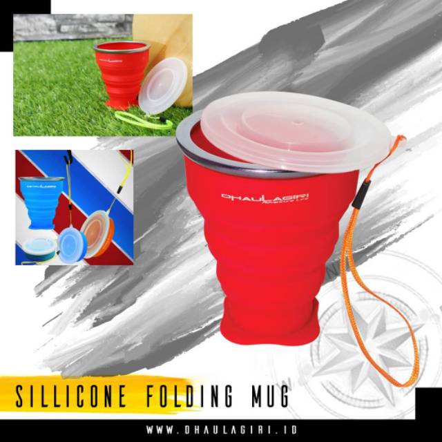 Silicon Folding Mug Gelas Lipat Camping Dhaulagiri