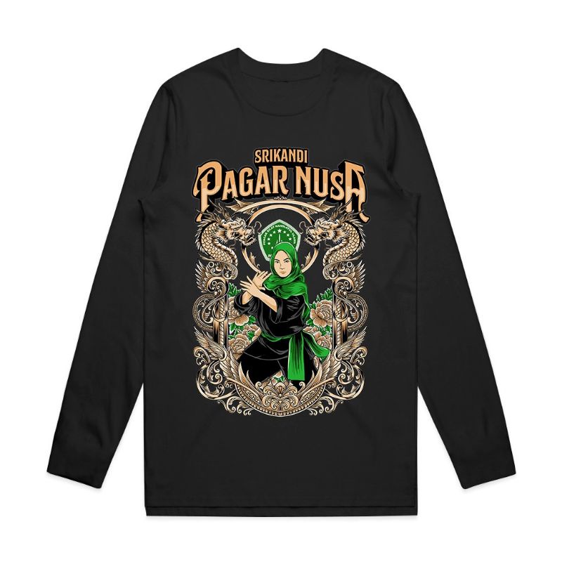 Kaos pagar nusa kaos NU tshirt srikandi pagarnusa 3 warna dan lengan panjang