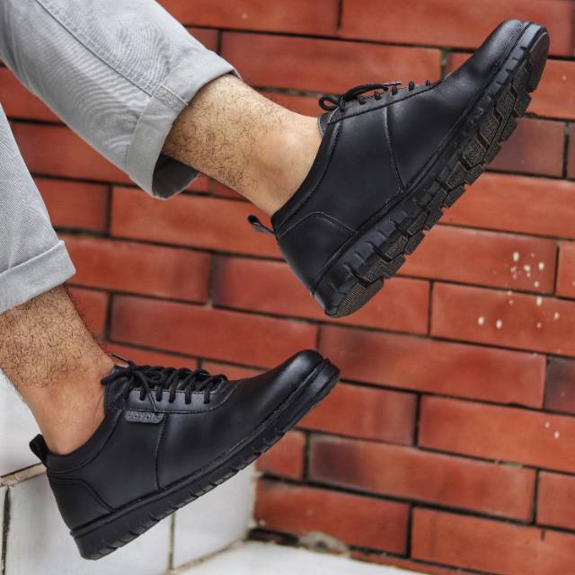 Sepatu Pantofel Pria Formal Casual Kerja Kantor d098 | Pantofel Hitam Pria-7