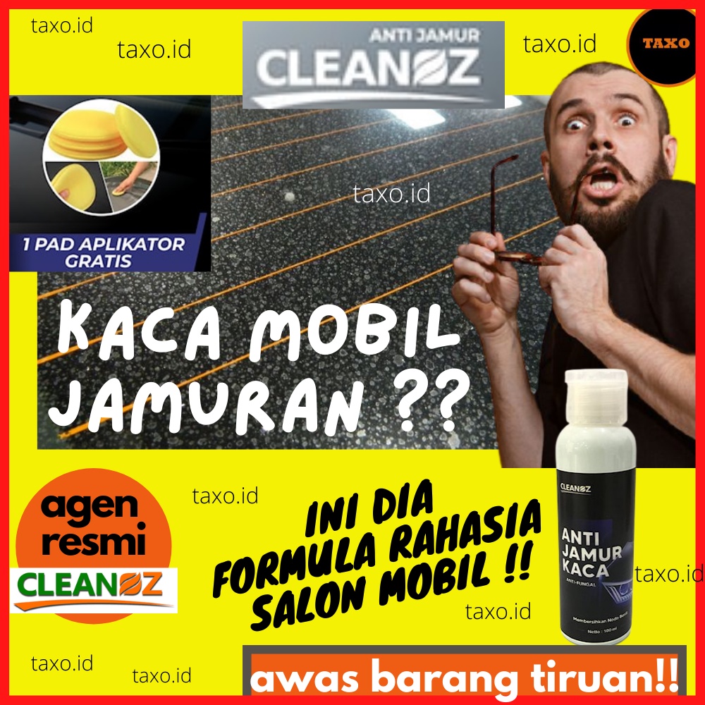 Cleanoz Cairan Anti Jamur Kaca Pembersih Penghilang Jamur Kaca Mobil dan Body Mobil Motor Anti Jamur