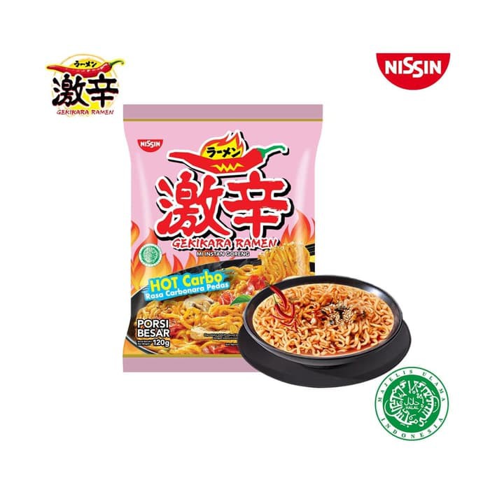 Jual Nissin Gekikara Ramen Hot Carbonara 120 Gr Mie Instant Noodle