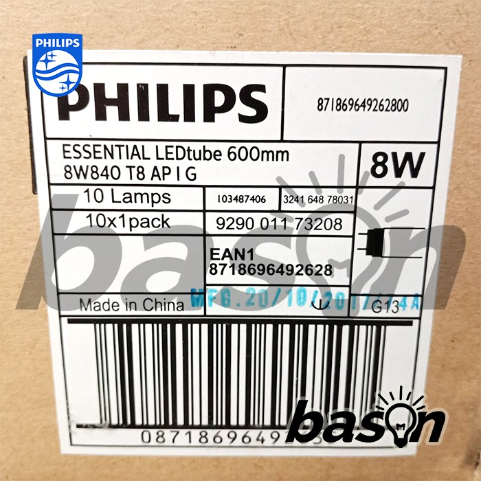 PHILIPS ESSENTIAL LEDtube 8W 600mm T8 AP I G 800lm - TL LED