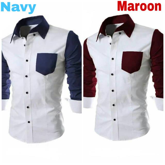 Kemeja Lengan Panjang Pria Sendy 2warna