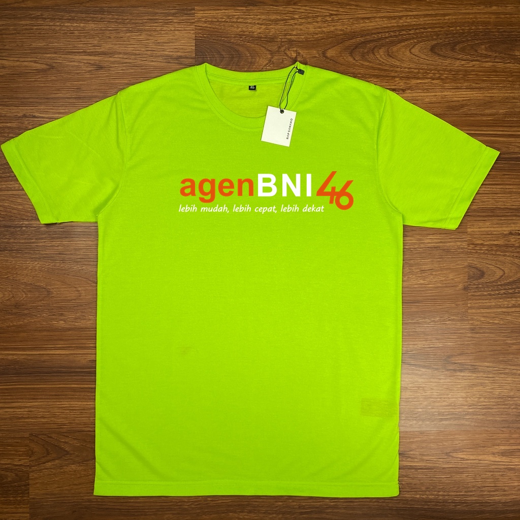 Kaos Baju Agen BNI 46 Tshirt Bahan Katun PE