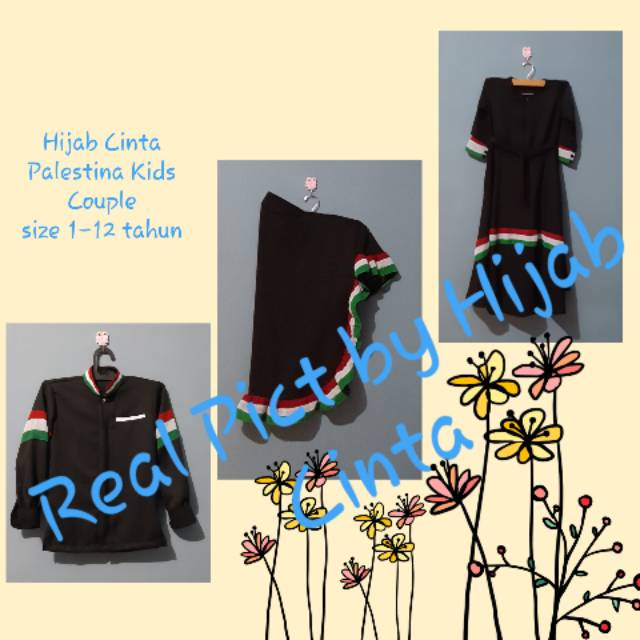 Palestina Kids Couple gamis anak koko anak