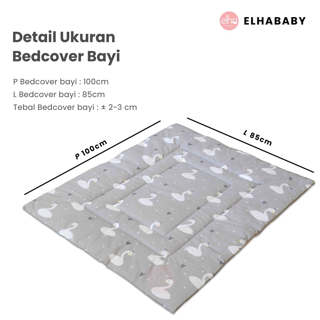 Bed Cover Selimut Baby Perlengkapan Bayi Baru Lahir Baby Bed Set Karakter Cocok Untuk Kado Lahiran-1