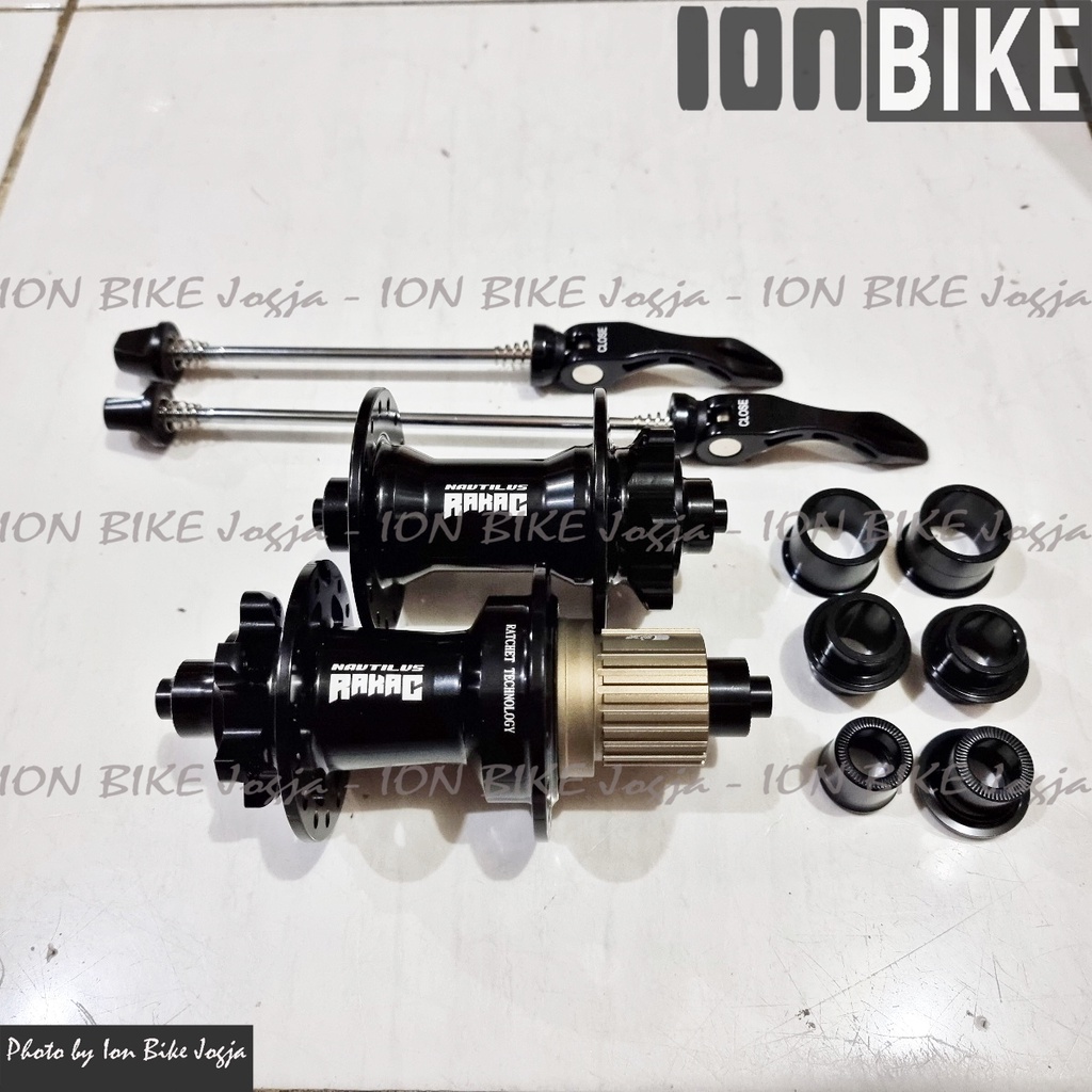 Hub Freehub Nautilus Rakac 32 Hole BLACK 4 in 1 MICROSPLINE Ratchet - Free Hub Jangkrik Tawon Teknol