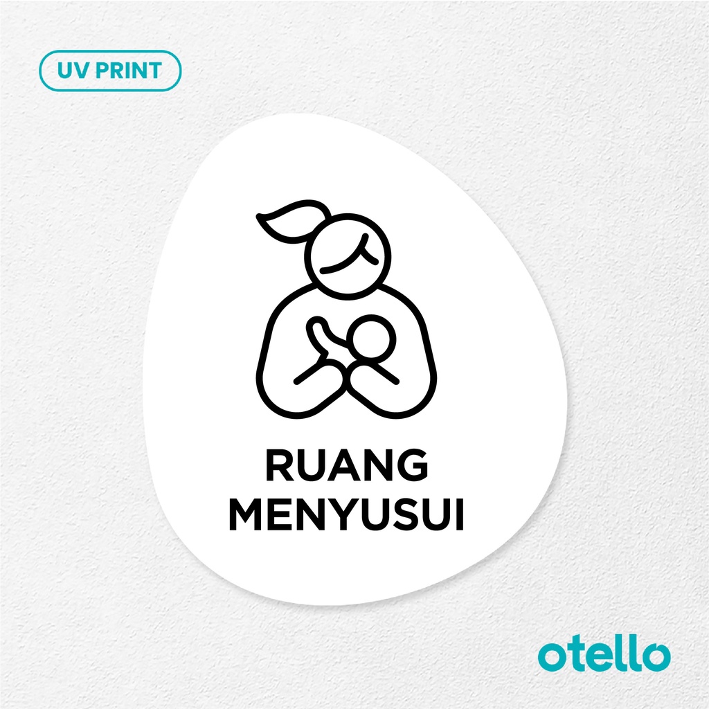 Ruang Menyusui Signage Board Akrilik Tempel Dinding Papan Acrylic Restoran Dinding Petunjuk Toko Cafe