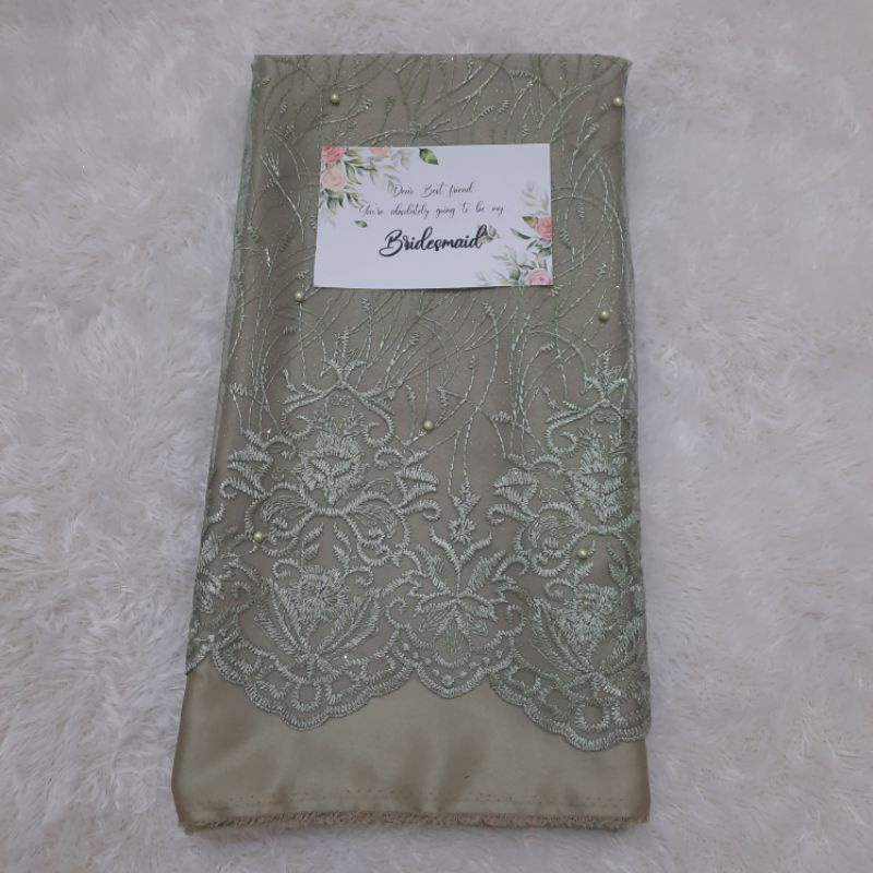 FREE TAS DAN FREE CARD SERAGAM BRIDESMAID SERAGAM KELUARGA LAMARAN WISUDA POLOS TILE AKAR MUTIARA SA