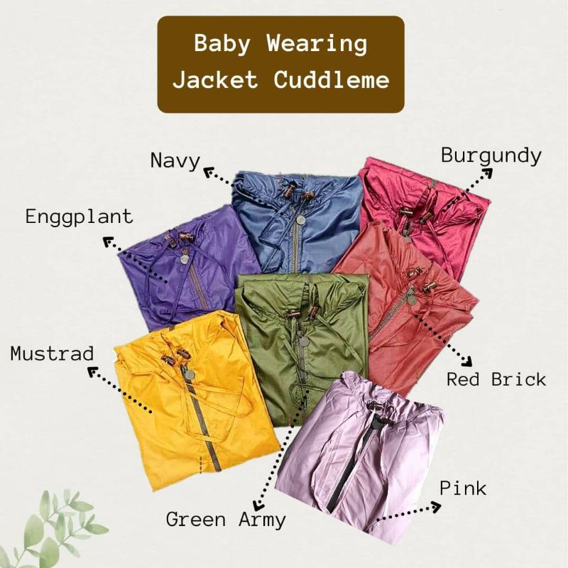 Protective Babywearing Jacket APD Cuddleme | Safety Jacket Gendong Corona Ibu Bayi