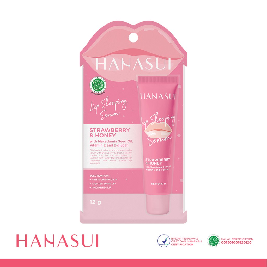 HANASUI Lip Sleeping Serum | Pelembab Bibir Lip Mask Lip Care BY AILIN