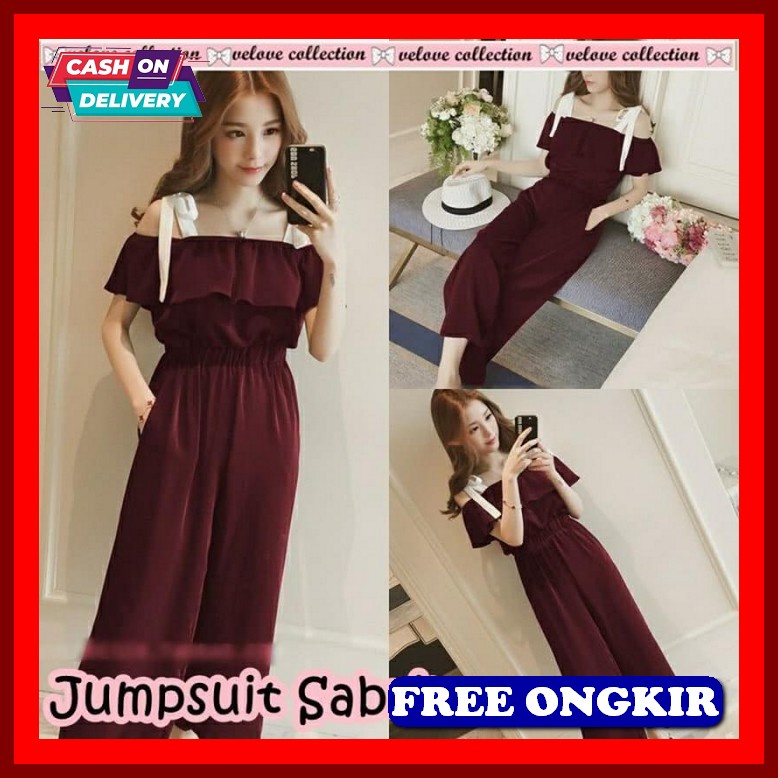 Liliana Jumpsuit Wanita Hijab By Kheyra | Jumpsuit Wanita Murah | Di254 Rensha Jumpsuit Import Abu J