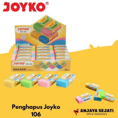 

Eraser / Penghapus Joyko 106 | Perpack (isi 30pcs)