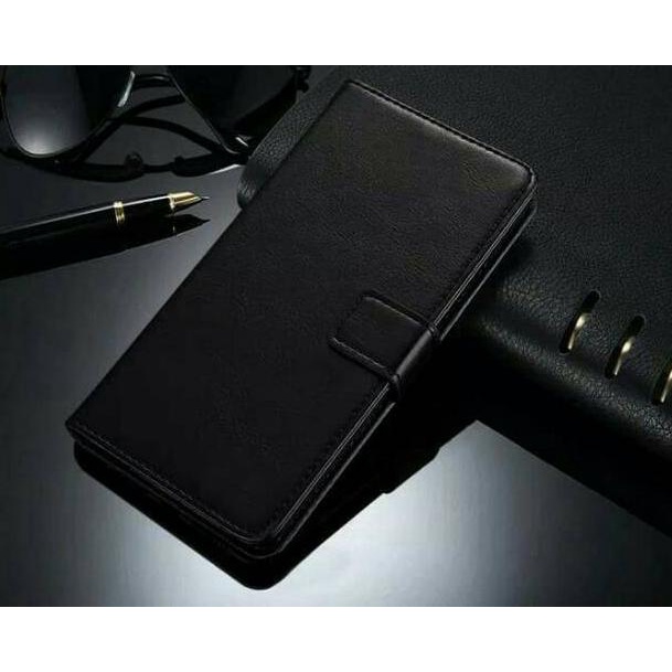 ➶ Leather Flip Case Samsung Note 9 casing hp leather dompet kulit FLIP COVER WALLET Samsung Galaxy A