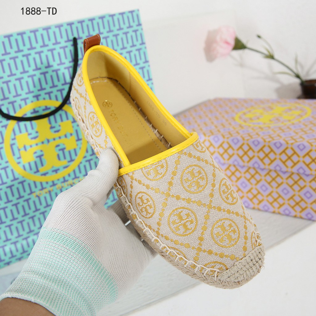 Flat Slip On Monogram Jacquard Shoes 1888-TD