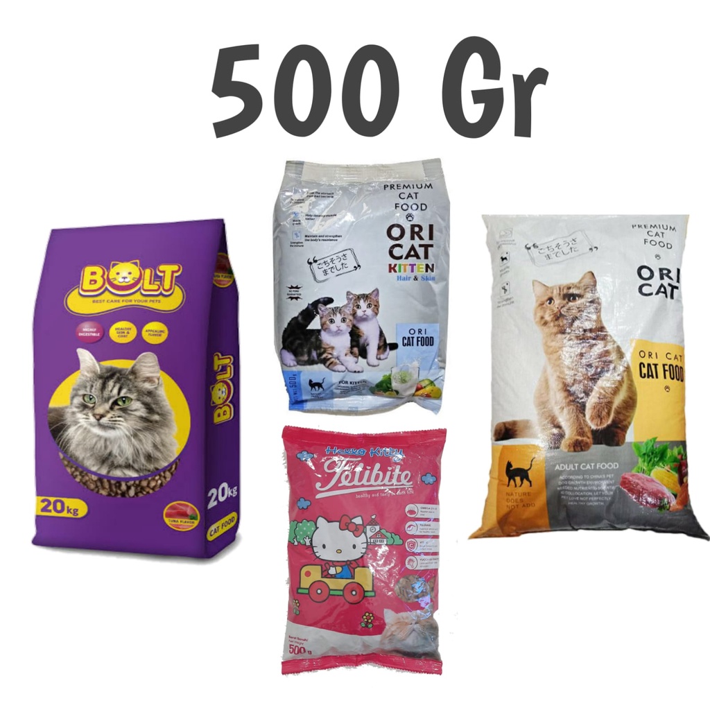 Makanan Kucing 500 gram | Pet Food 500 gram | Aneka Makanan Kucing Terlengkap 500 gram